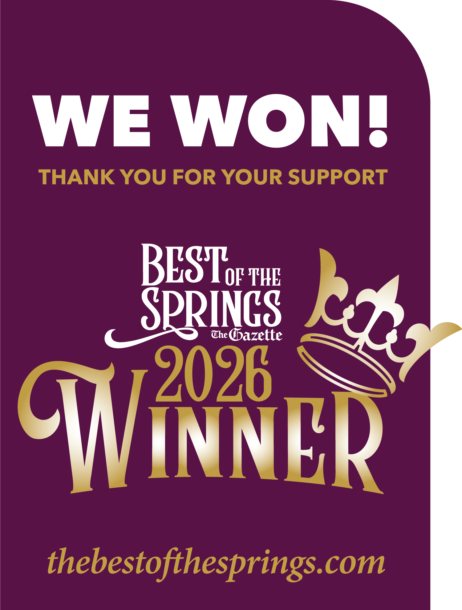 Best of the Springs 2026 Winner — We Won!